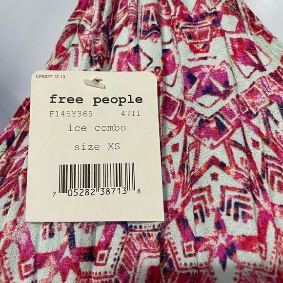 Free People Batik Print Halter Drop Waist Dress Size XS NWT - Picture 6 of 9